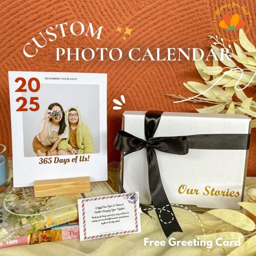 

custom kalender foto custom cetak foto kalender calendar 2025 custom photo Kalender Meja Duduk Custom Foto Sendiri