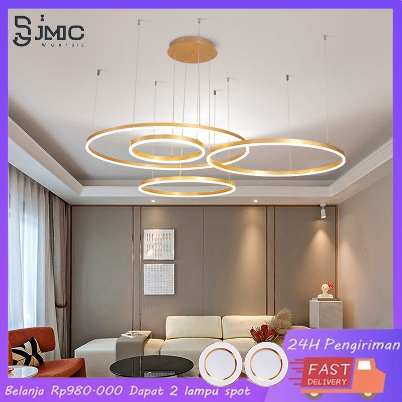 Lampu gantung ruang tamu plafon minimalis lampu hias kamar tidur aesthetic dekorasi pelaminan tangga