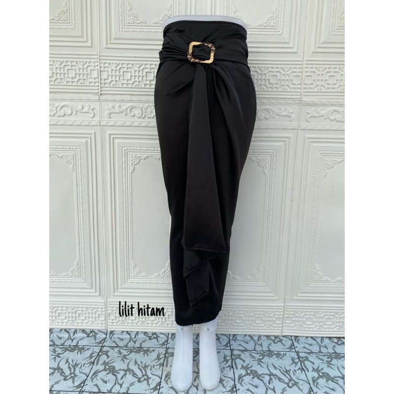 Rok Lilit Polos Bawahan Kebaya Modern Rok Kondangan Bawahan Wanita Free Ring Gesper