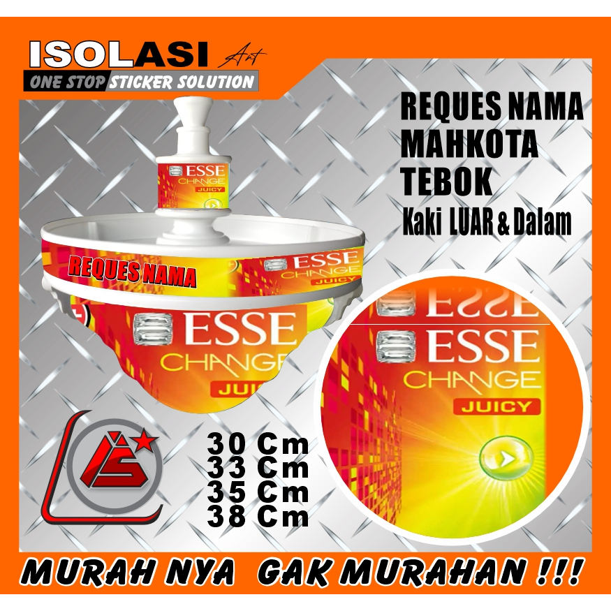 Stiker Sangkar Burung Lovebird - Decal Tebok Love Bird Kandang Bulat esse