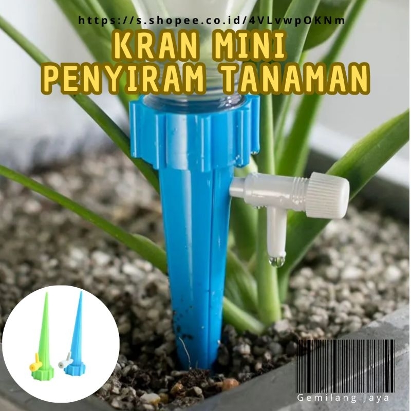 Toserba Gemilang Jaya _ Kran Mini Penyiram Tanaman Otomatis  Kran Irigasi Tanaman