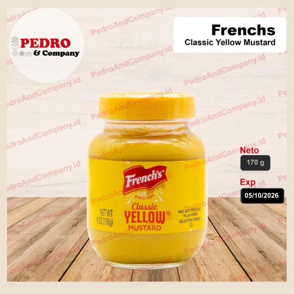 

French's Classic yellow mustard 170 gram - mustard kuning 6 oz