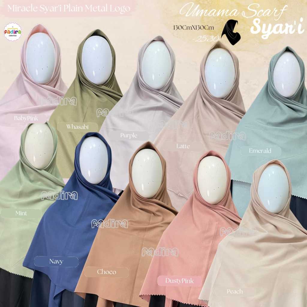 Jilbab Umama Jumbo / Jilbab Umama Polos / Jilbab Umama Segi Empat