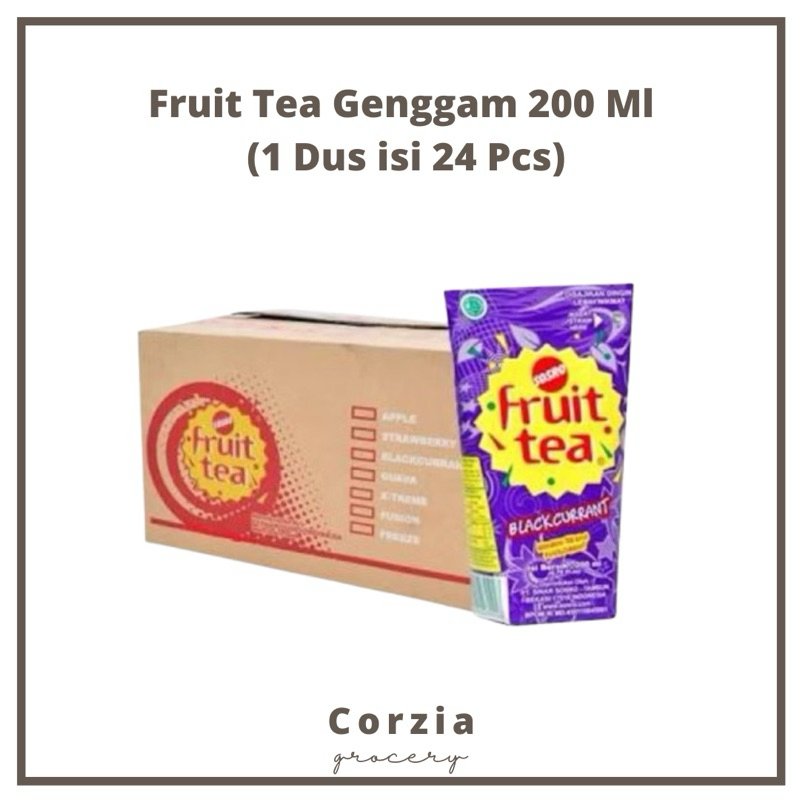 

Fruit Tea Genggam 200 Ml isi 1 x 24 pcs ( 1 Dus )