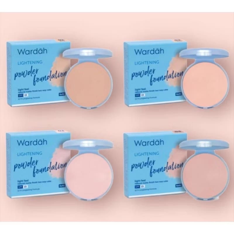 WARDAH Refil lightening powder foundation light feel/bedak refil wardah