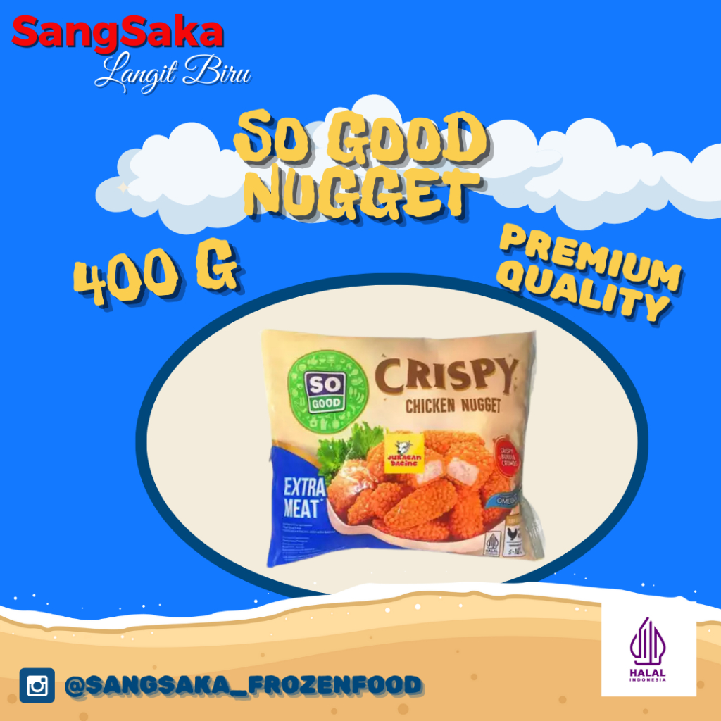 

CHICKEN NUGGET SO GOOD CRISPY BERAT 400 GRAM