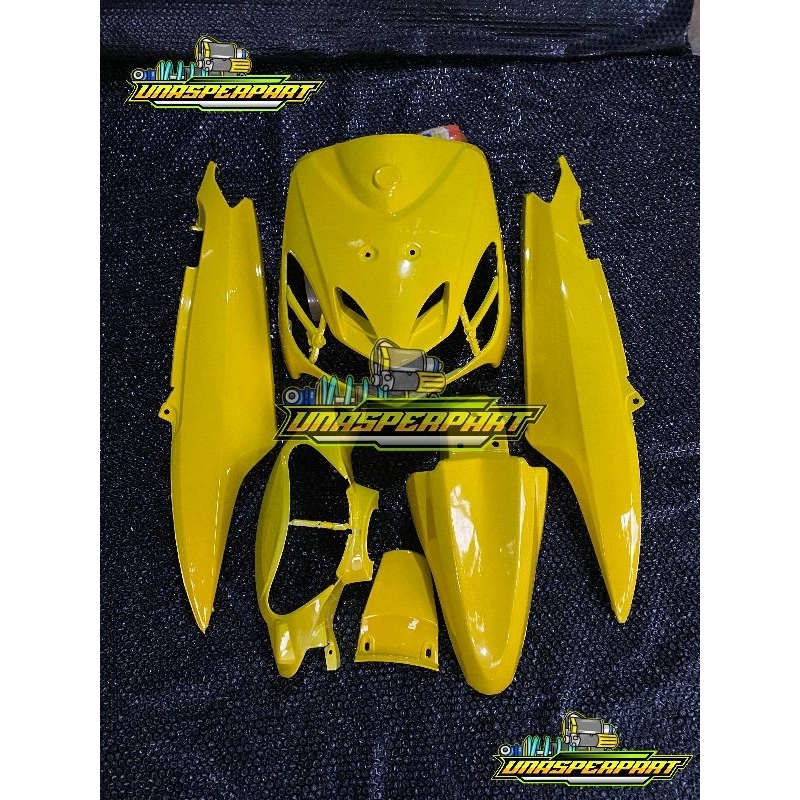 cover full body halus yamaha mio smile warna kuning (warna castom)