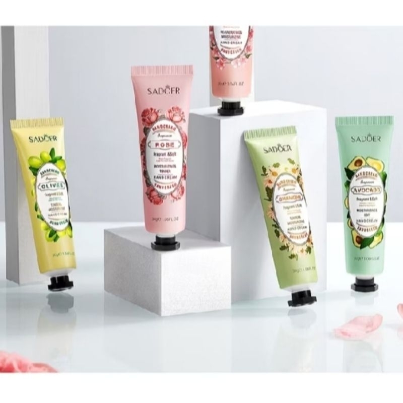 SADOER Hand Cream Floral Fruity Lotion cream Tangan Lotion, Pelembab Perawatan Keriput, cream Tangan