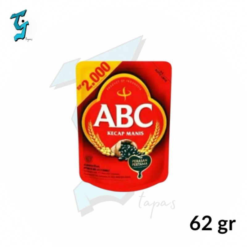 

ABC Kecap Manis Refill 62gr, standing pouch