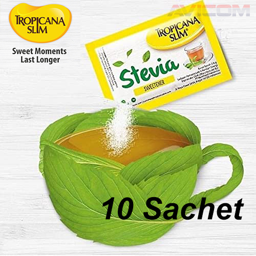 

Stevia Tropicana Slim 10 Sachet Gula Pemanis Alami Untuk Diabetes Diabet Dan Diet Tropicana Slim Stevia