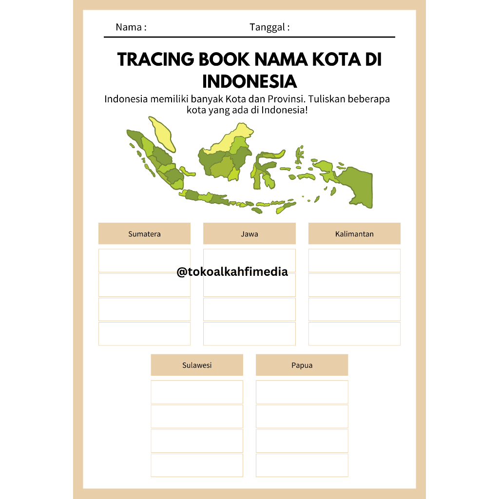 

Rahasia Anak Pintar Menulis: Tracing Book Nama Kota di Indonesia - Bonus Spidol & Clear Holder!