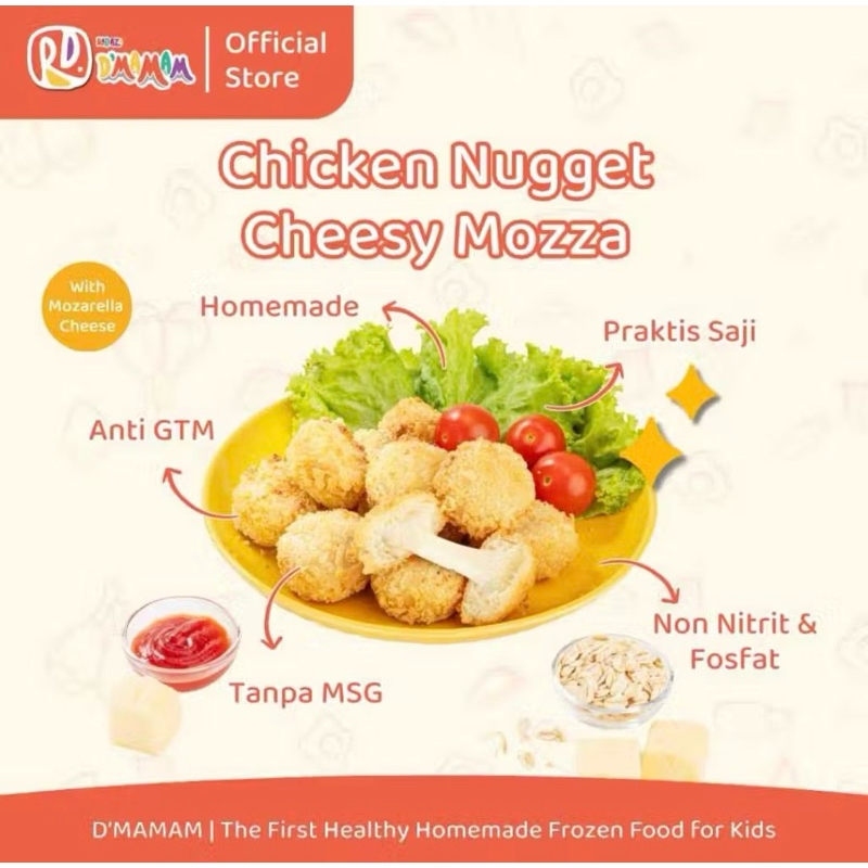 

D'MAMAM Chicken Nugget Cheesy Mozza