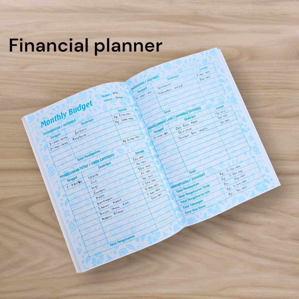 

TOOKE - Financial Planner 2025 / Finansial Planner Atau Buku Keuangan / Buku Catatan Keuangan Financial Income