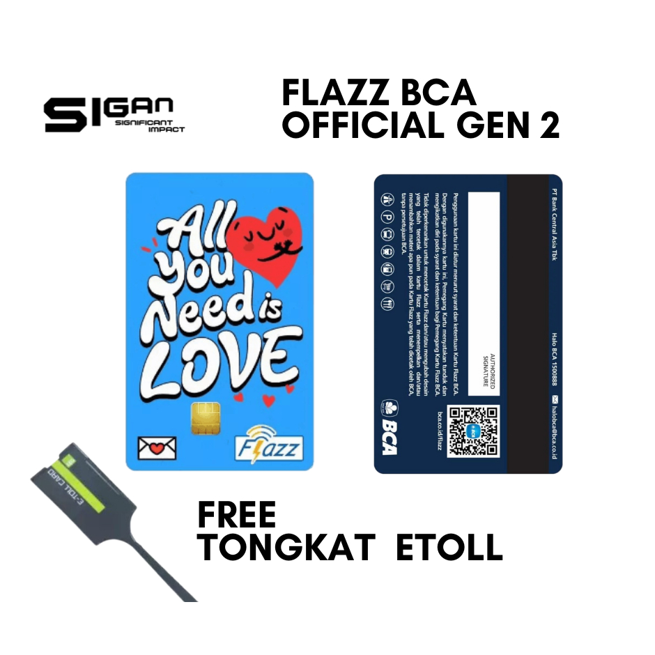 Flazz BCA Gen 2 Special Edition Love Original/ Official