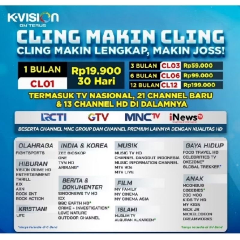 PAKET CLING K-VISION