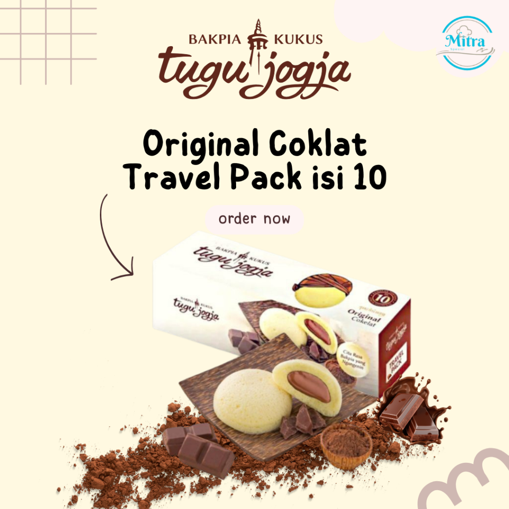 

Bakpia Kukus Tugu Jogja Travel Pack isi 10 - Bakpia Oleh Oleh Jogja