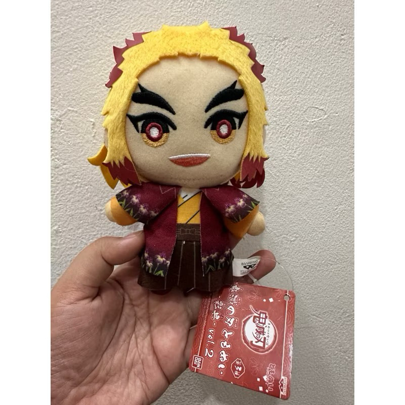 Boneka Gantungan Kunci Rengoku Demon Slayer | Variasi Tersedia , Rengoku Plush Keychain