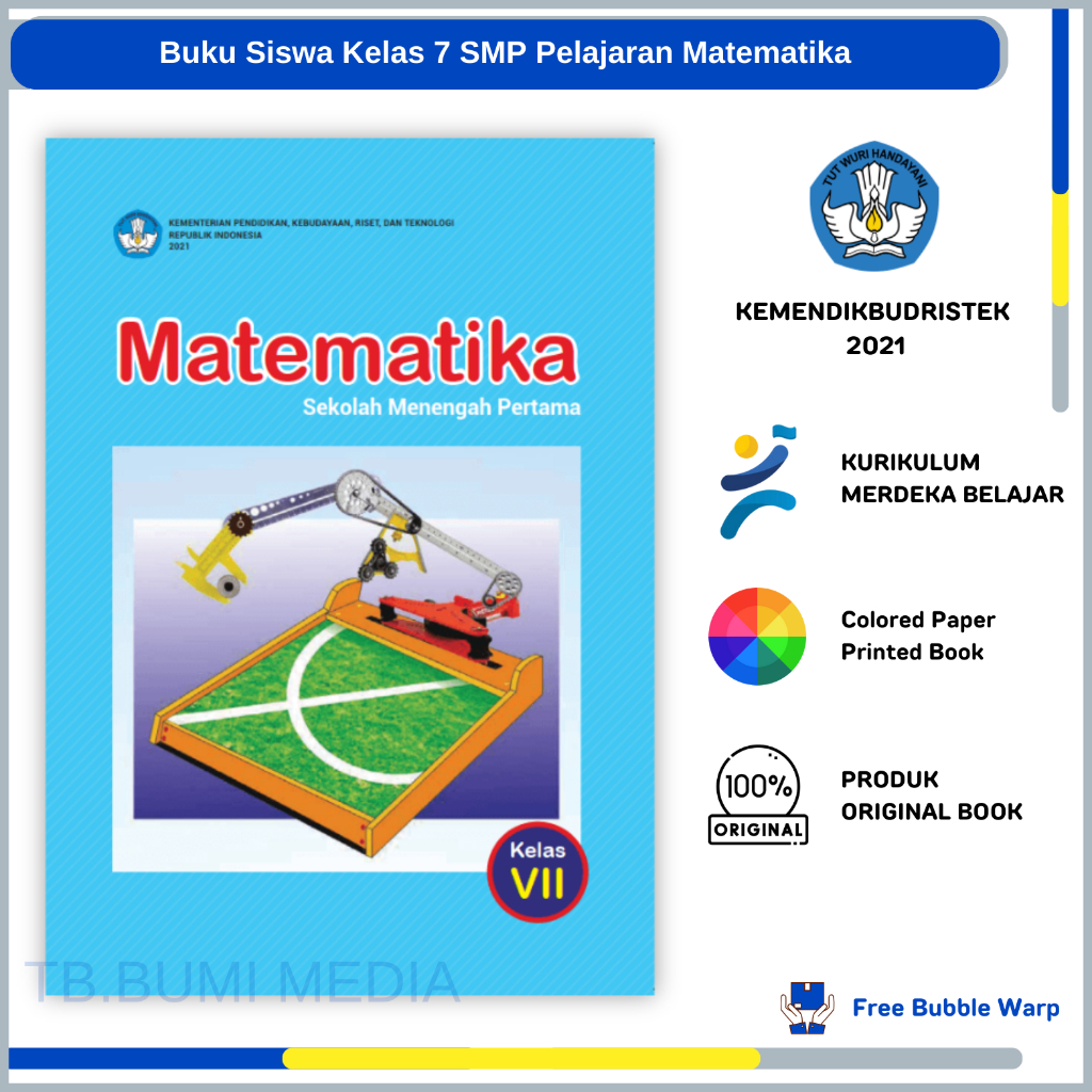 Buku MATEMATIKA Sekolah Menengah Pertama Kelas VII ( Buku Siswa MTK Kelas 7 1 SMP MTS ) Kurikulum Me