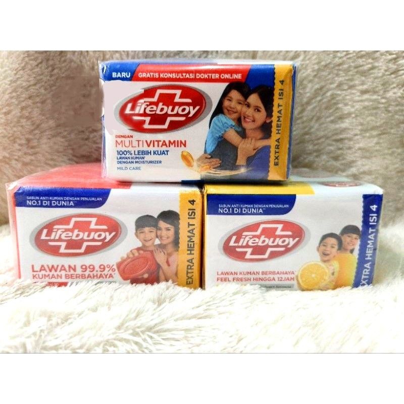 SABUN BATANG LIFEBOY PAKET HEMAT ISI 4PCS