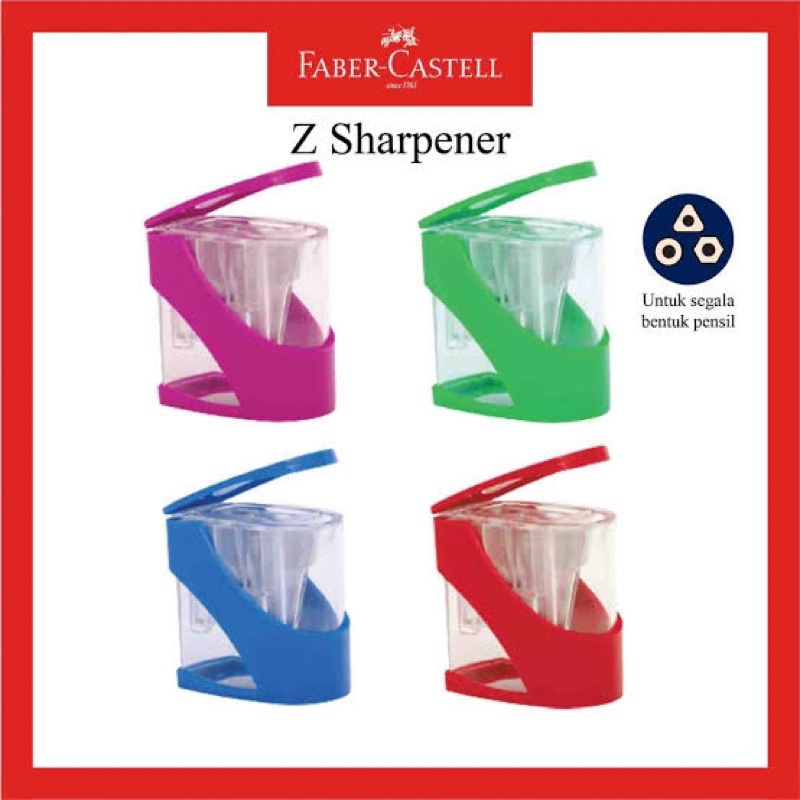 

RAUTAN 2 LUBANG FABER CASTELL 1844763 | Z SHARPENER 2 HOLE | SERUTAN PENSIL BESAR KECIL