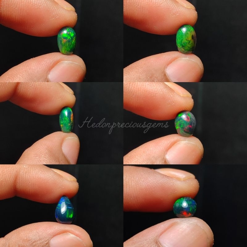 batu kalimaya afrika asli 100% / lostune black opal afrika (BISA PILIH VARIASI)