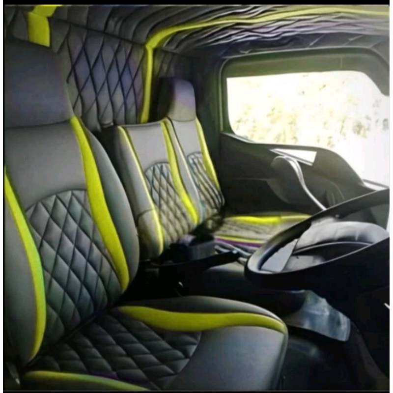 Sarung jok pelindung jok plafon+kabin mobil Truck canter hdl/hdx ragasa dyna HT PS100 hino500 RAGASA