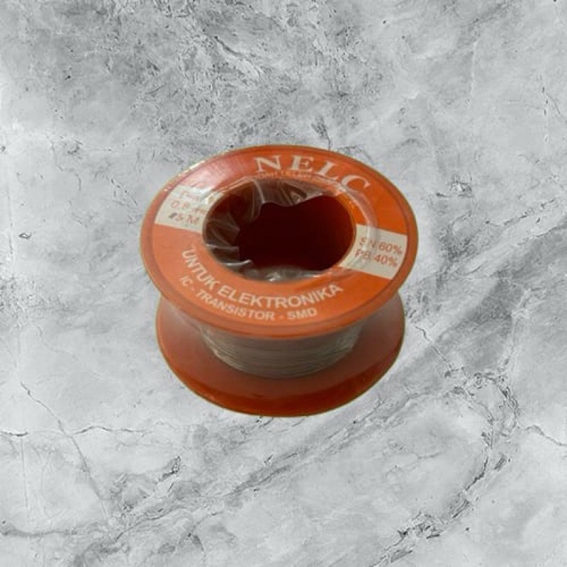 Timah NELC 5m 0.8mm 60/40 (Kualitas Terjamin) Original | Timah Solder Mudah Leleh dan Nempel