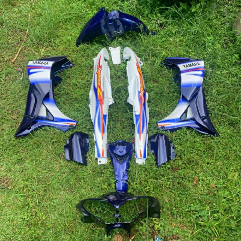 Body Fullset Jupiter Z Burhan Dek Body Alus Jupiter Z Lama Burhan Biru Putih