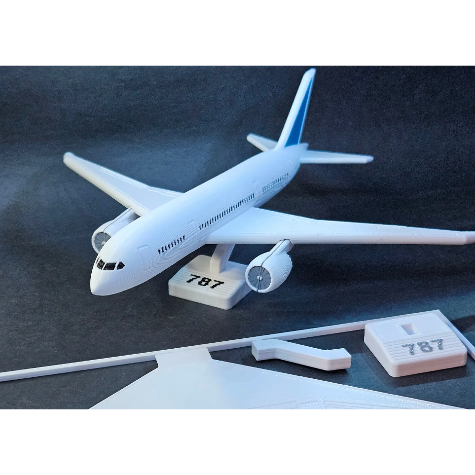 Cuero Kit Card Mainan Miniatur pesawat terbang 787