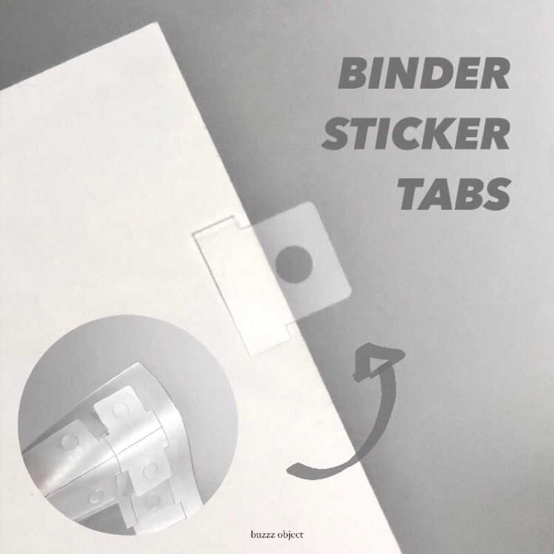 

Binder Sticker Tabs Clear Tape Penyimpan Kertas Dokumen