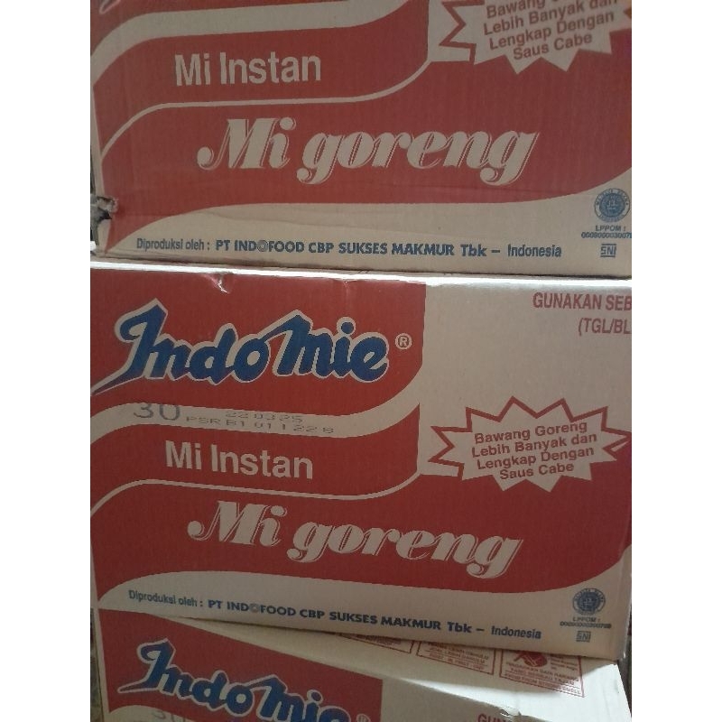 

Indomie Goreng 3 karton