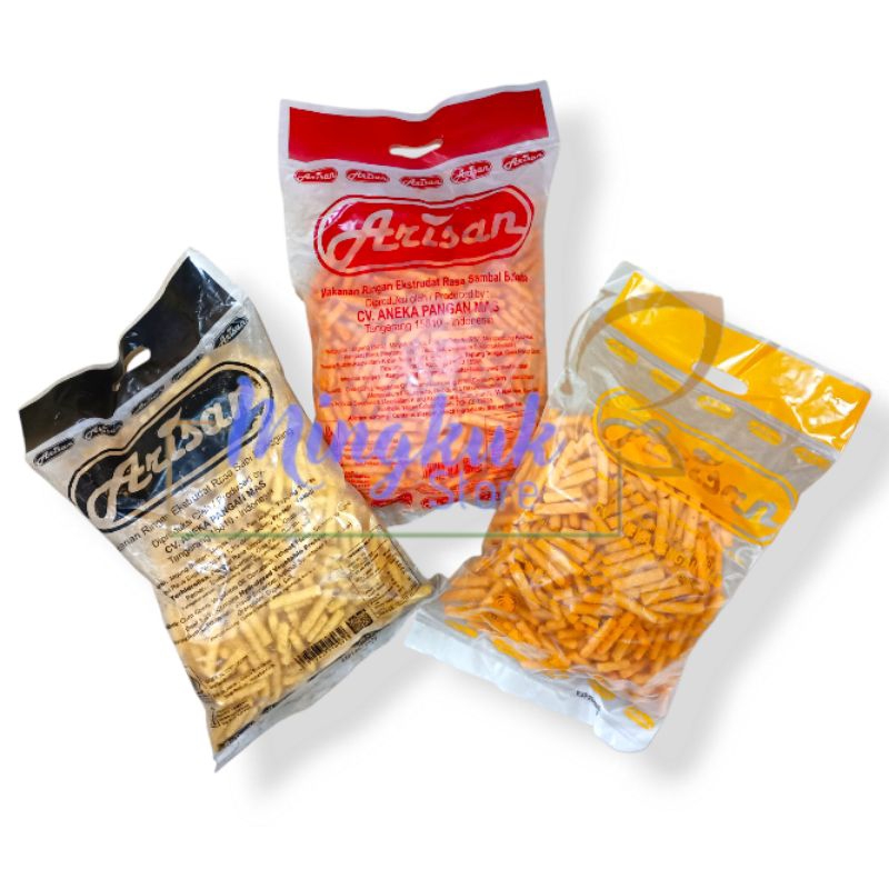 

Arisan Snack 400gr Bag - Arisan Stik Balado, Sapi Panggang, Keju, Coklat 400 gr