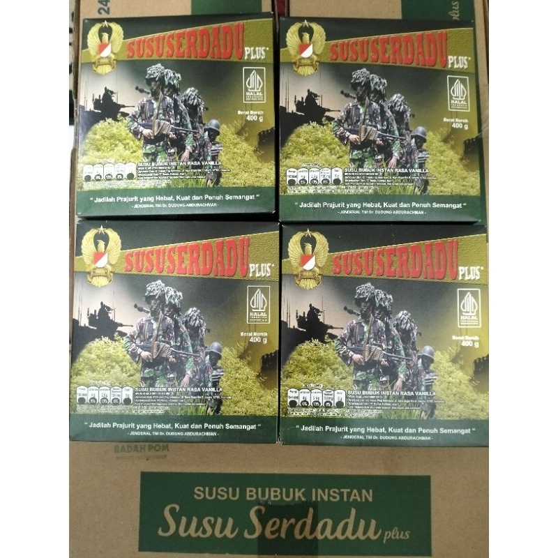 

SUSU SERDADU EXP MARET 2026 SUSU RASA VANILA 4 BOX PAKET HEMAT