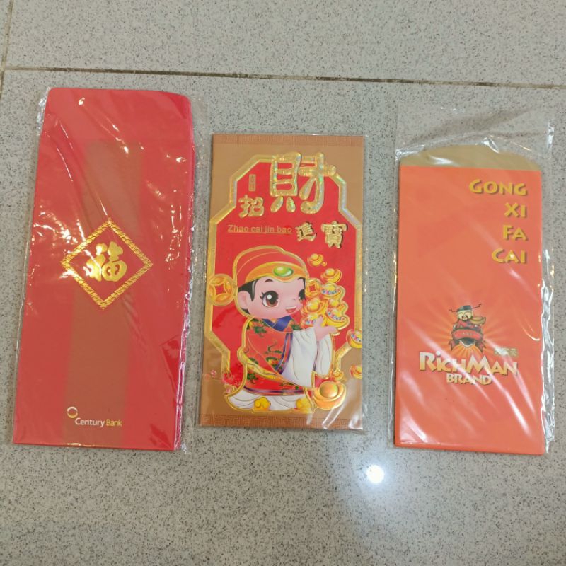 

Amplop merah angpao hongbao imlek gong xi fat cai besar isi 15 lembar