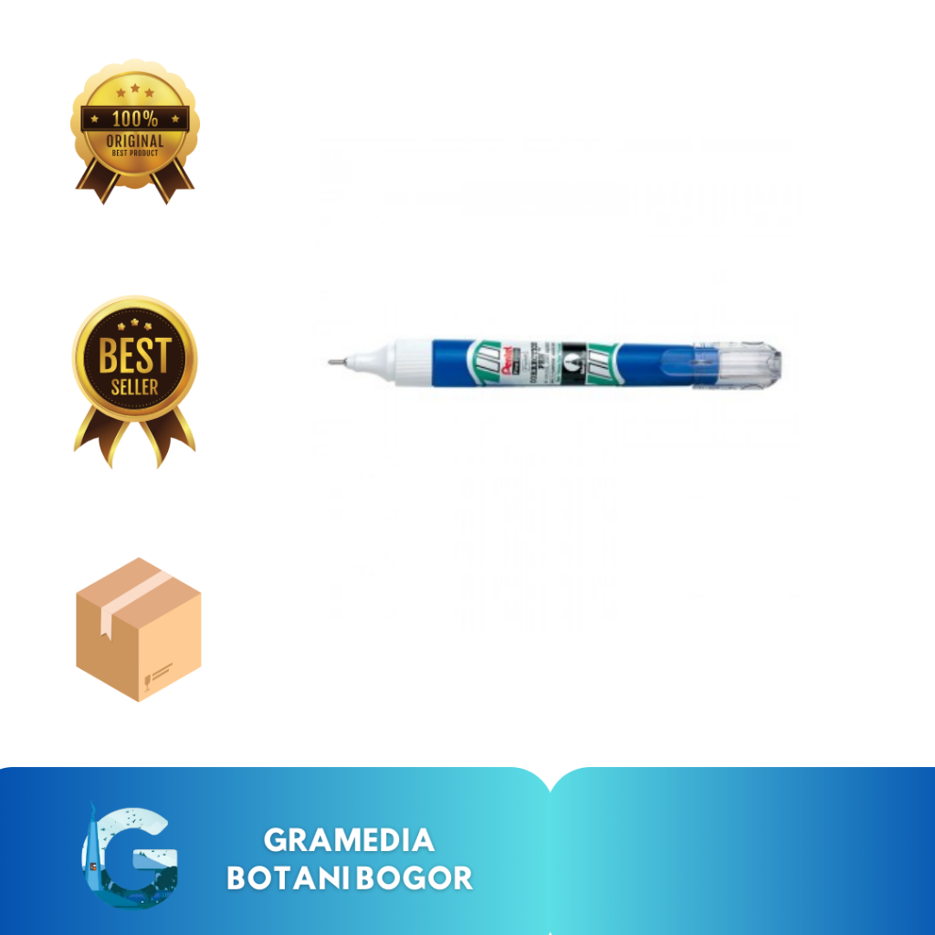 

Gramedia Bogor - Pentel Correction Pen Extra Finepoint Yellow Barrel Zl72-Wg