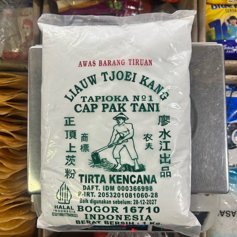 

Tepung Tapioka Cap Pak Tani Liauw Tjoei Kang Tirta Kencana (1 kg)