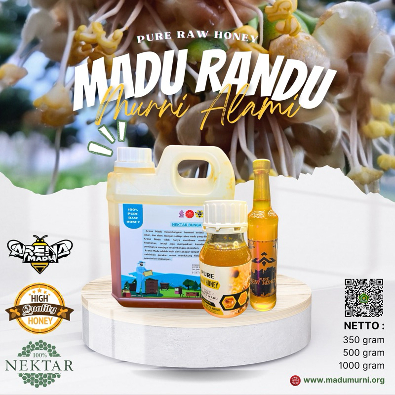 

RAW HONEY-MADU MURNI nektar bunga RANDU