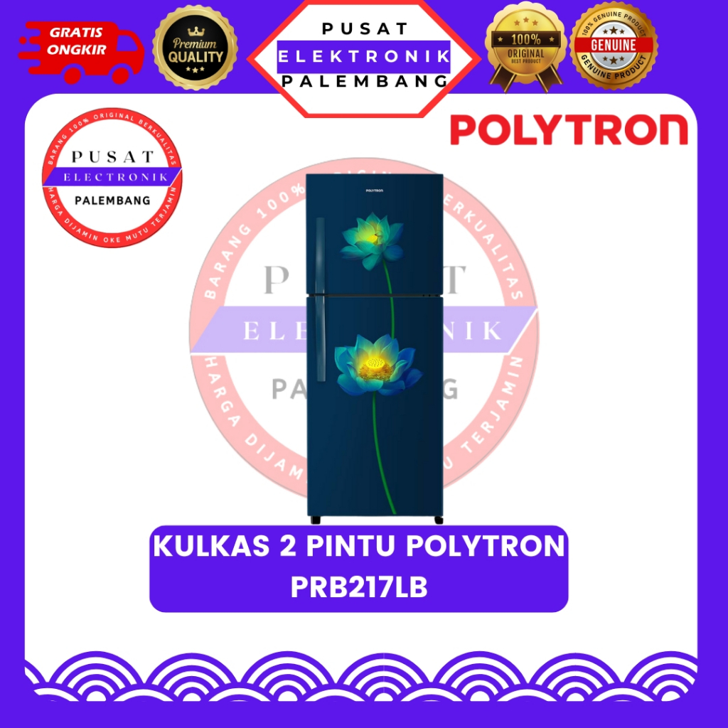 KULKAS 2 PINTU POLYTRON PRB-217LB KULKAS 2 PINTU PALEMBANG