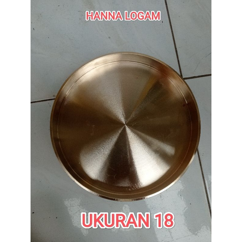 loyang leker putar/wajan leker putar/cetakan kue leker ukuran 18 bahan kuningan