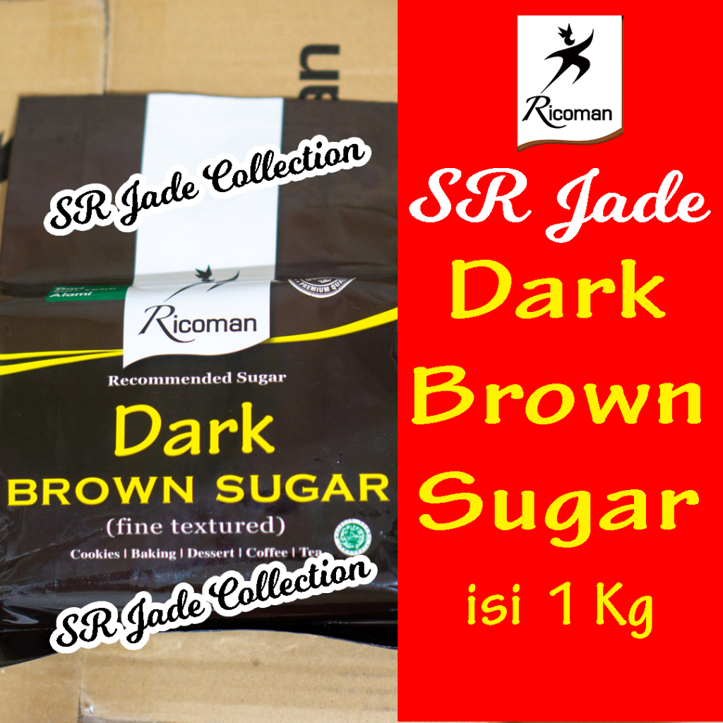 

Ricoman Dark Brown Sugar 1Kg 1 Kg Gula