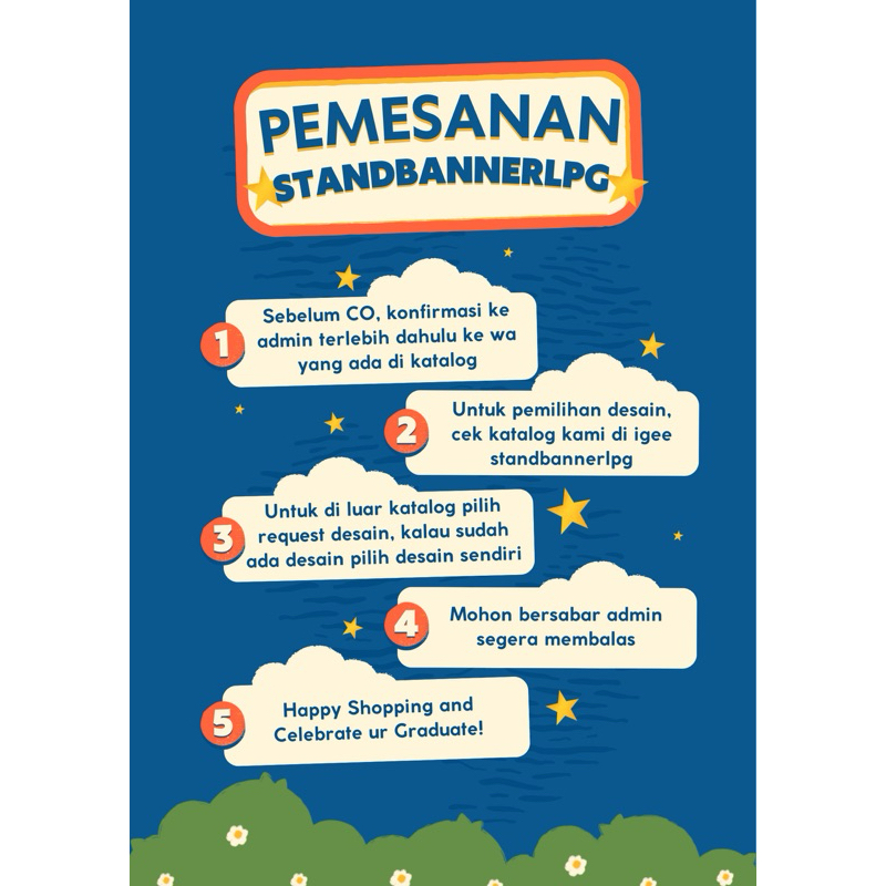 X-Banner Wisuda Premium (Rangka + X Banner)