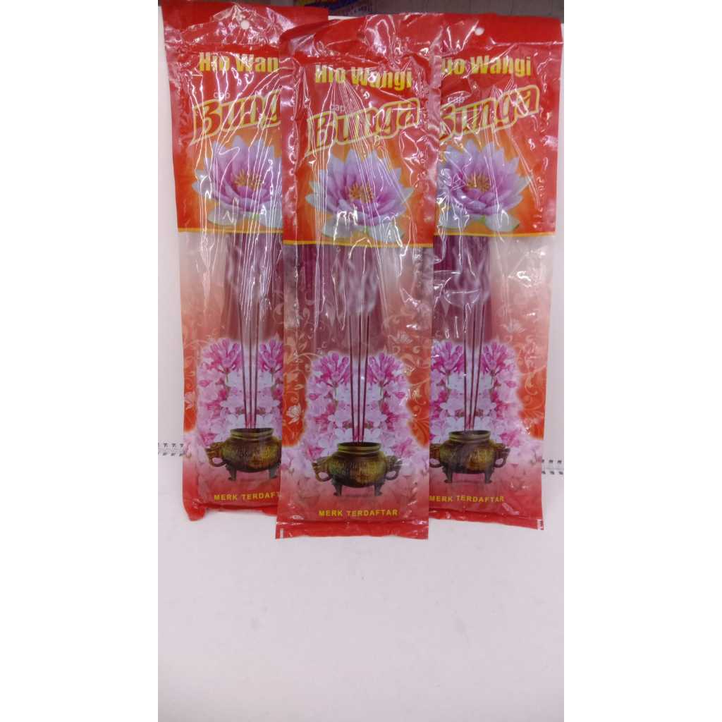 Hio Wangi Cap BUNGA - Merah/Dupa / Hio Harum Peony/Darshan For Business/hio harum gunung kawi