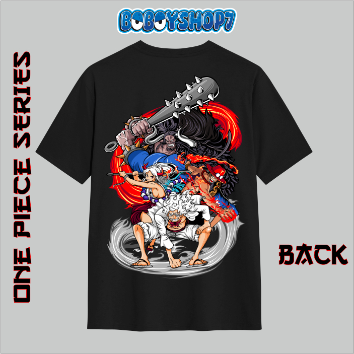 Kaos anak one piece original bahan cotton combed 30s reactiv anime luffy