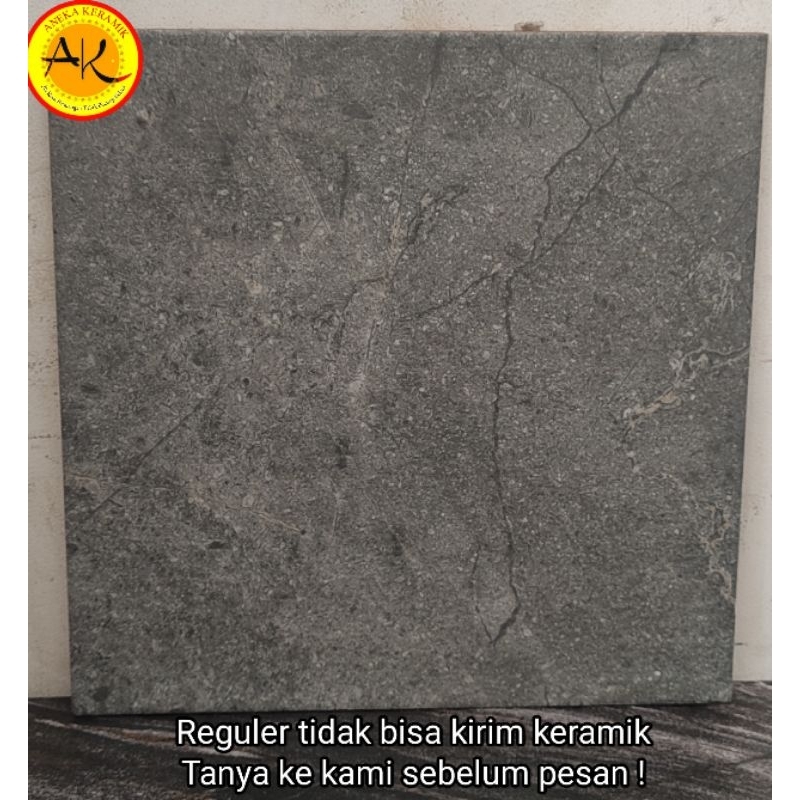 Keramik Lantai Kasar Rustic Teras Garasi Kamar Mandi Motif Industrial 40x40 Gran Sasso Grey