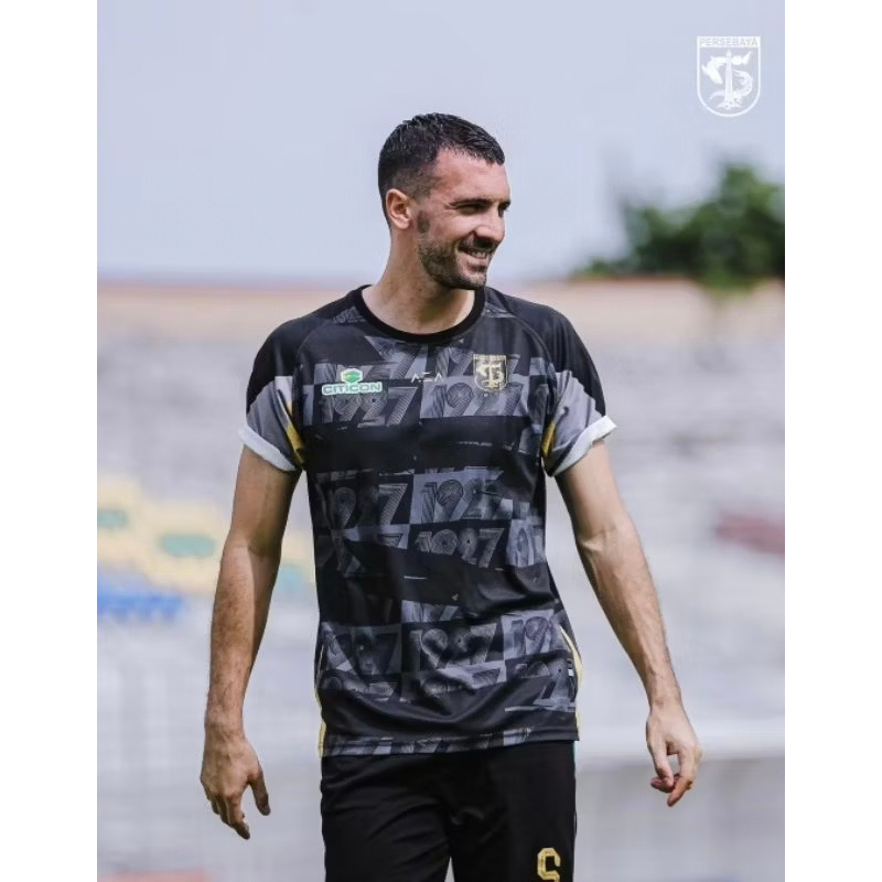 Jersey Persebaya Training 1927 Pattern - Hitam
