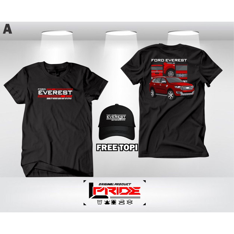 KAOS FORD EVEREST FREE TOPI BAJU FORD EVEREST GRATIS TOPI PRIA SIMPLE