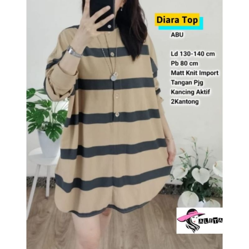 ATASAN BLOUSE JUMBO/DIARA/BLOUSE TOP WANITA KNIT IMPORT JUMBO LD 140 CM FIT XXXXL