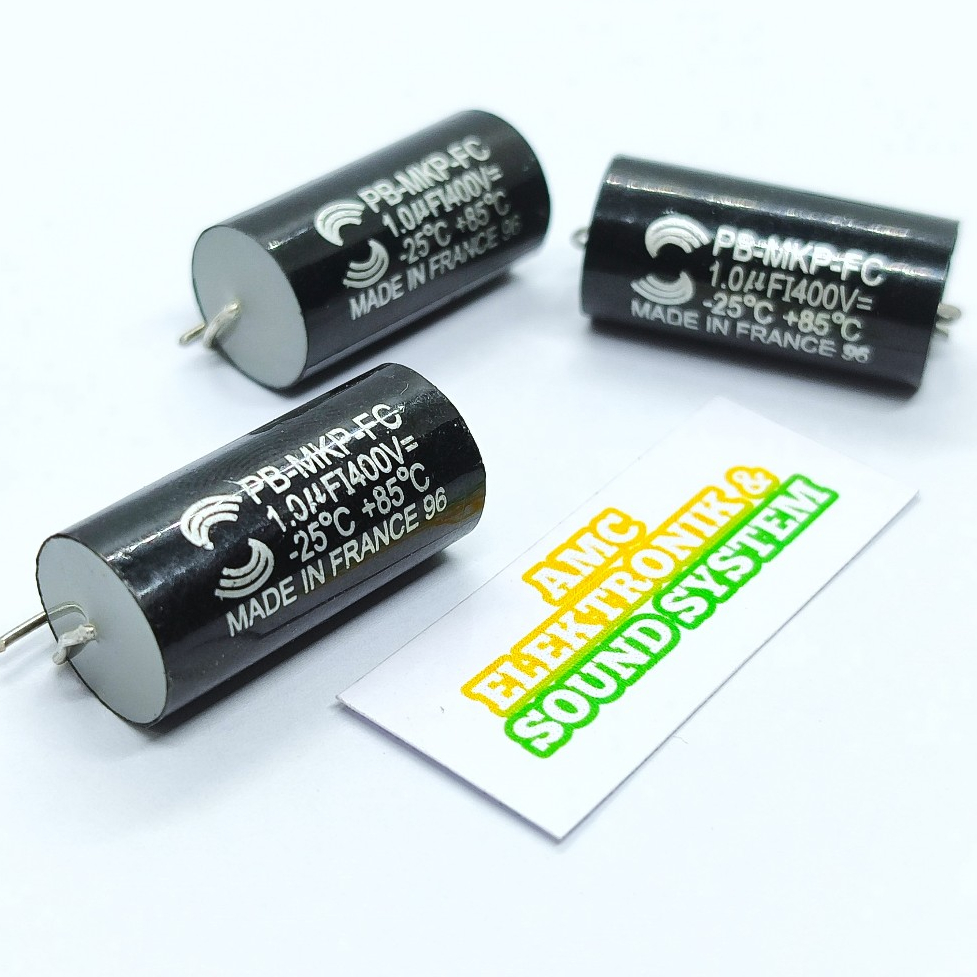 KAPASITOR PB-MKP-FC 1 UF 400V MADE IN FRANCE PB MKP SOLUN SOLEN SOLUND CAPACITOR