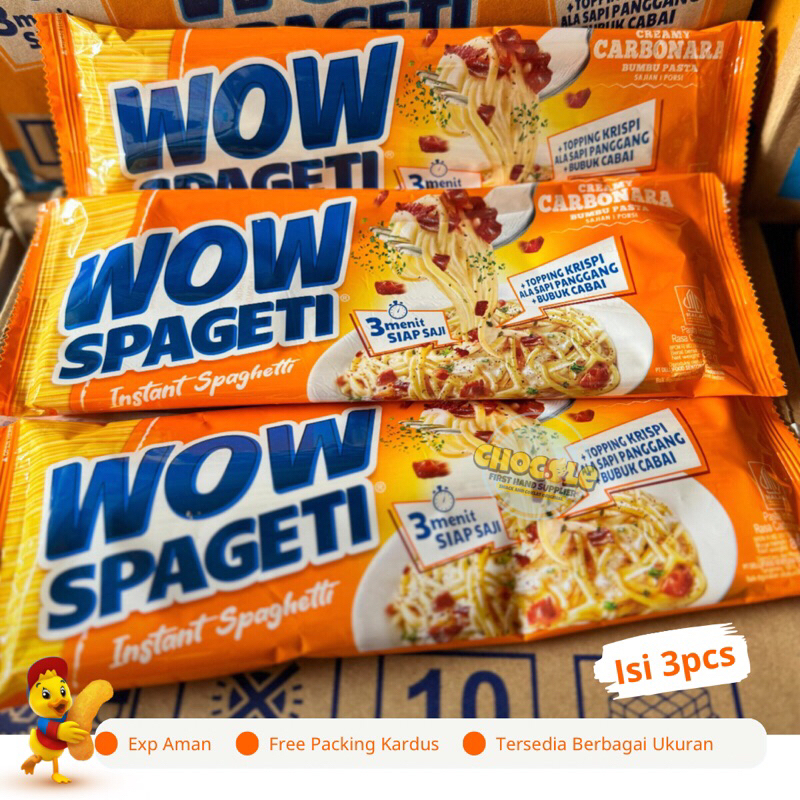

PROMO 5.5 SPAGETTI WOW 88g isi 3pcs I PUSAT SNACK DAN COKLAT KILOAN ORIGINAL I CEMILAN LEBARAN MURAH I JABODETABEK
