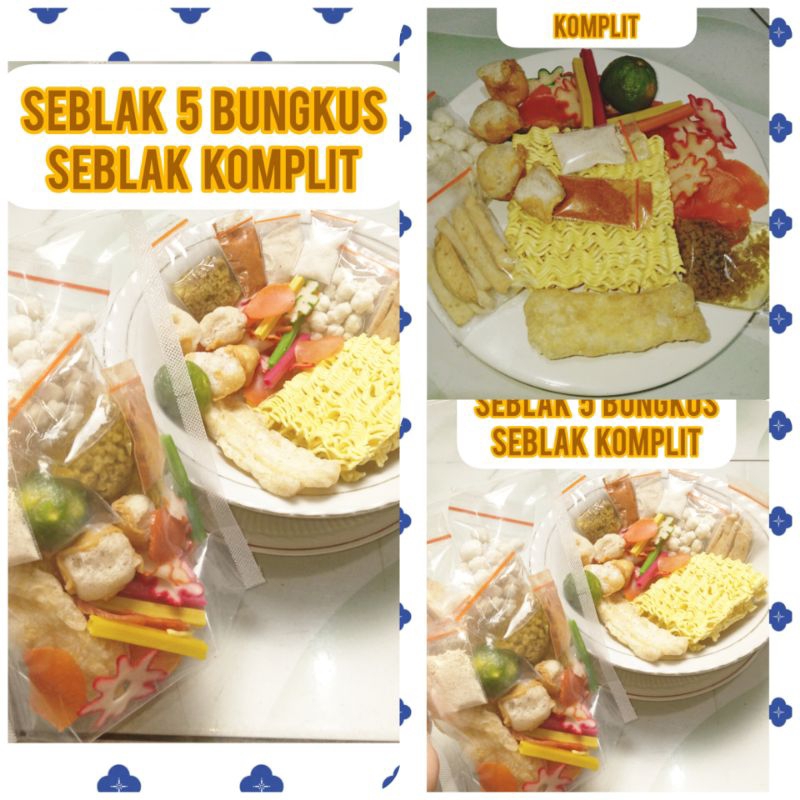 

SEBLAK PAKET 5 BUNGKUS//SEBLAK INSTAN KOMPLIT// SEBLAK INSTAN PAKAI JERUK